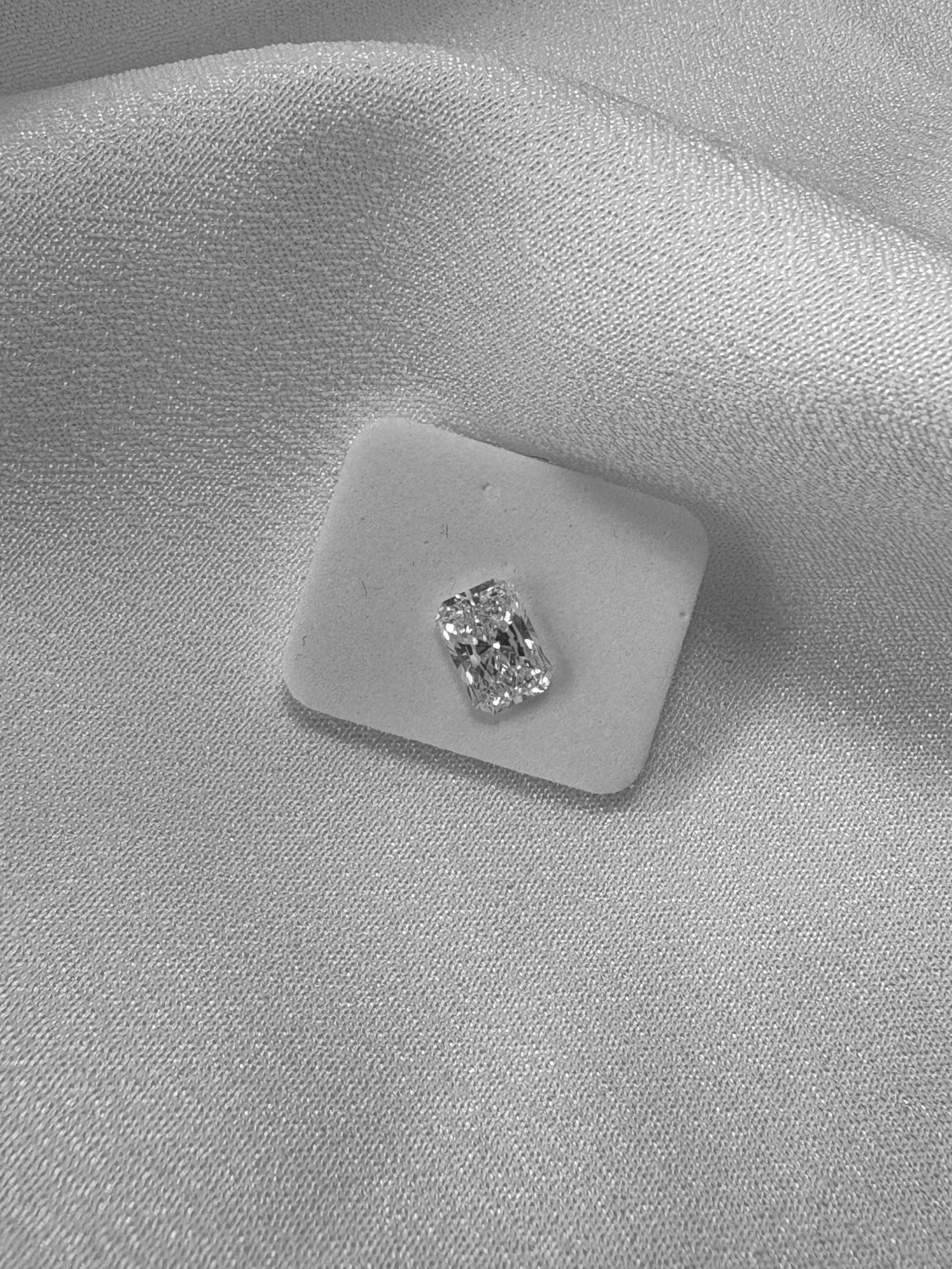 1.53 CT Radiant Cut Lab Grown Diamond – D Color, VS1 Clarity | IGI Certified