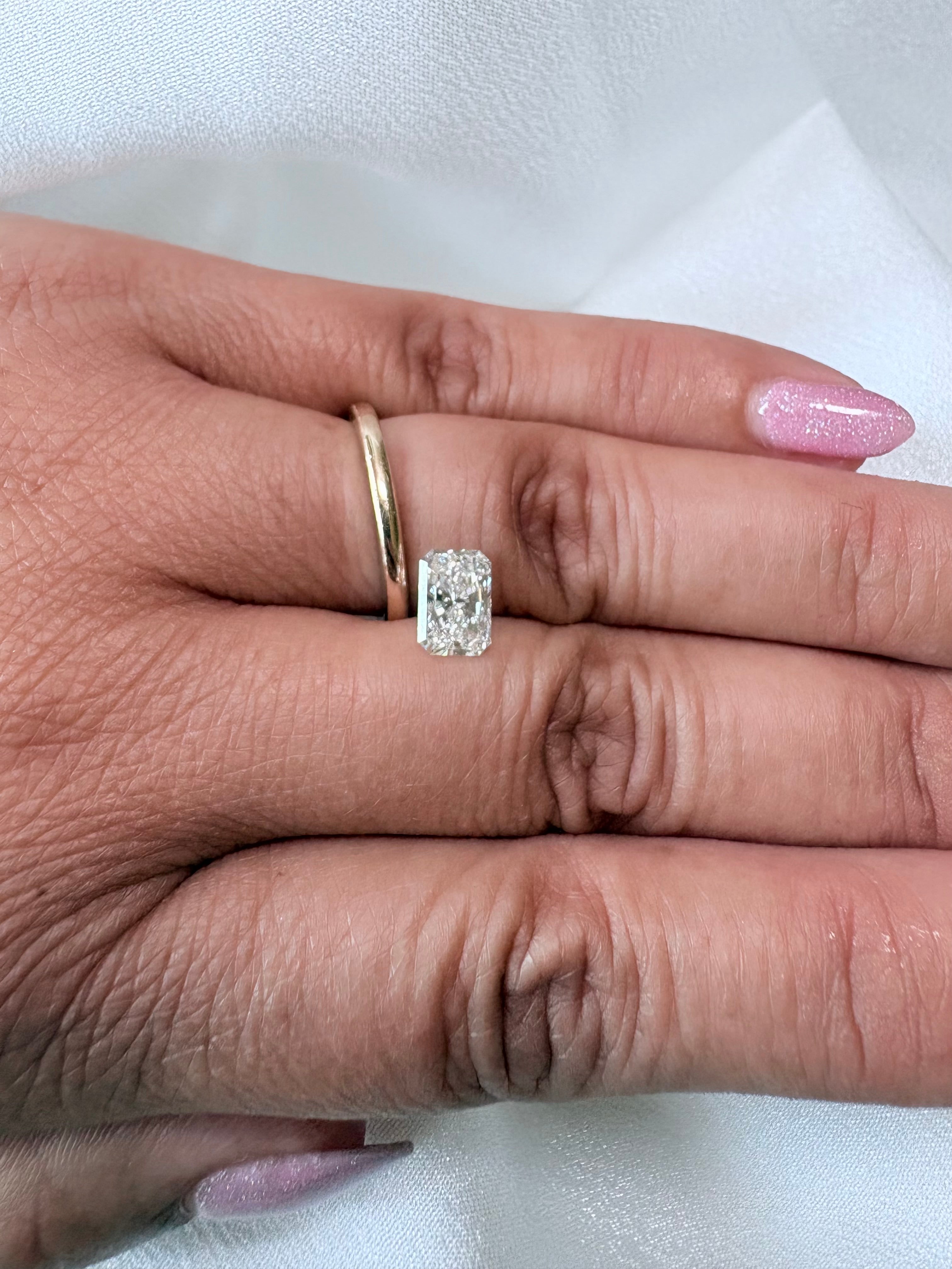 1.53 CT Radiant Cut Lab Grown Diamond – D Color, VS1 Clarity | IGI Certified