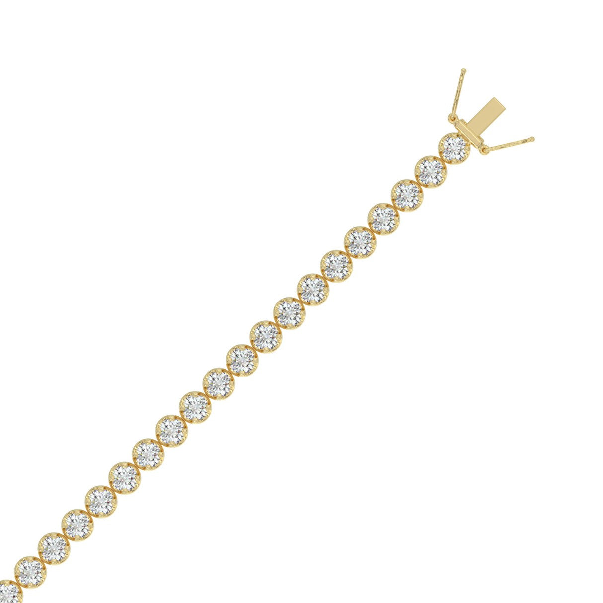 Lab Grown Diamond Tennis Bracelet | 3 CTW, Size 7”| Available in 10K & 14KT Yellow & White Gold