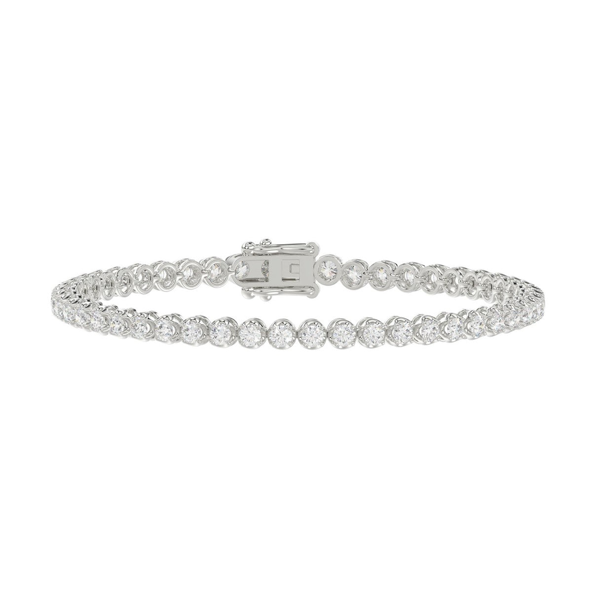 Lab Grown Diamond Tennis Bracelet | 3 CTW, Size 7”| Available in 10K & 14KT Yellow & White Gold