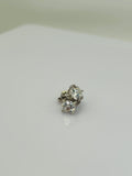 2.02 CTW Round Brilliant Lab-Grown Diamond Stud Earrings in 14k White Gold