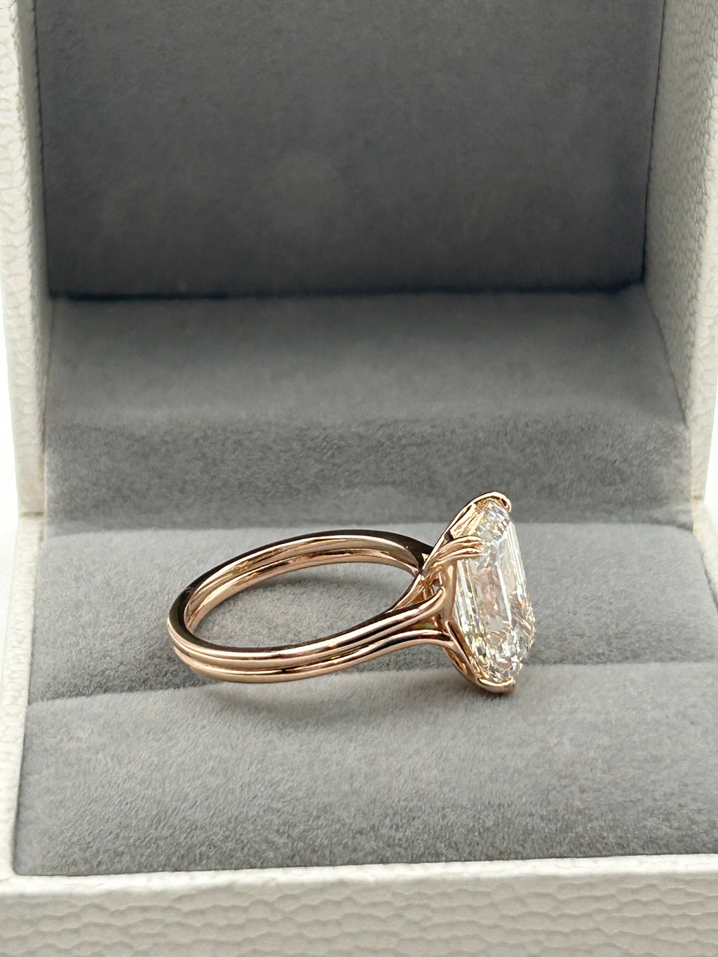 5.48 CT Emerald Cut Lab-Grown Diamond Ring