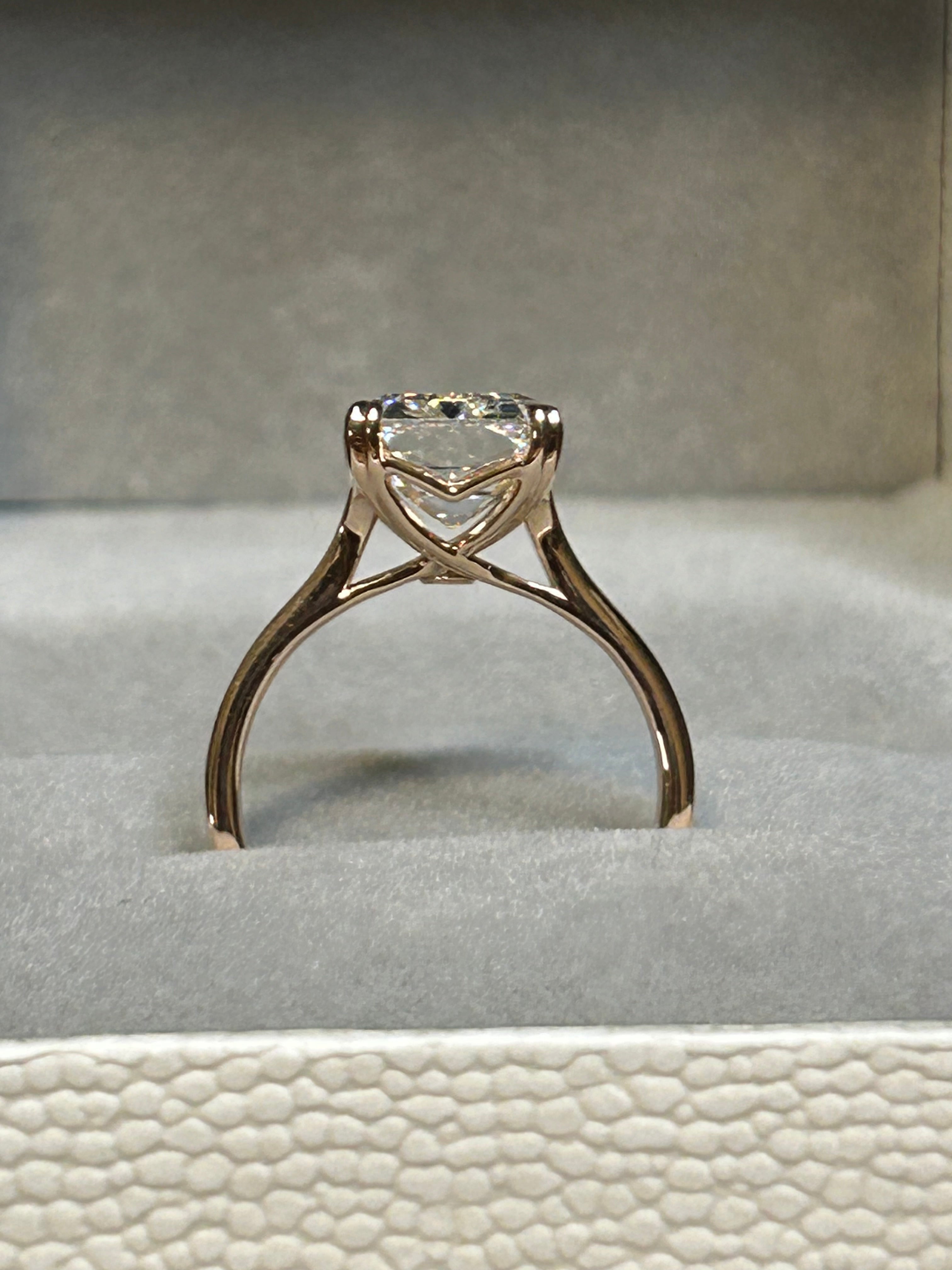 5.48 CT Emerald Cut Lab-Grown Diamond Ring