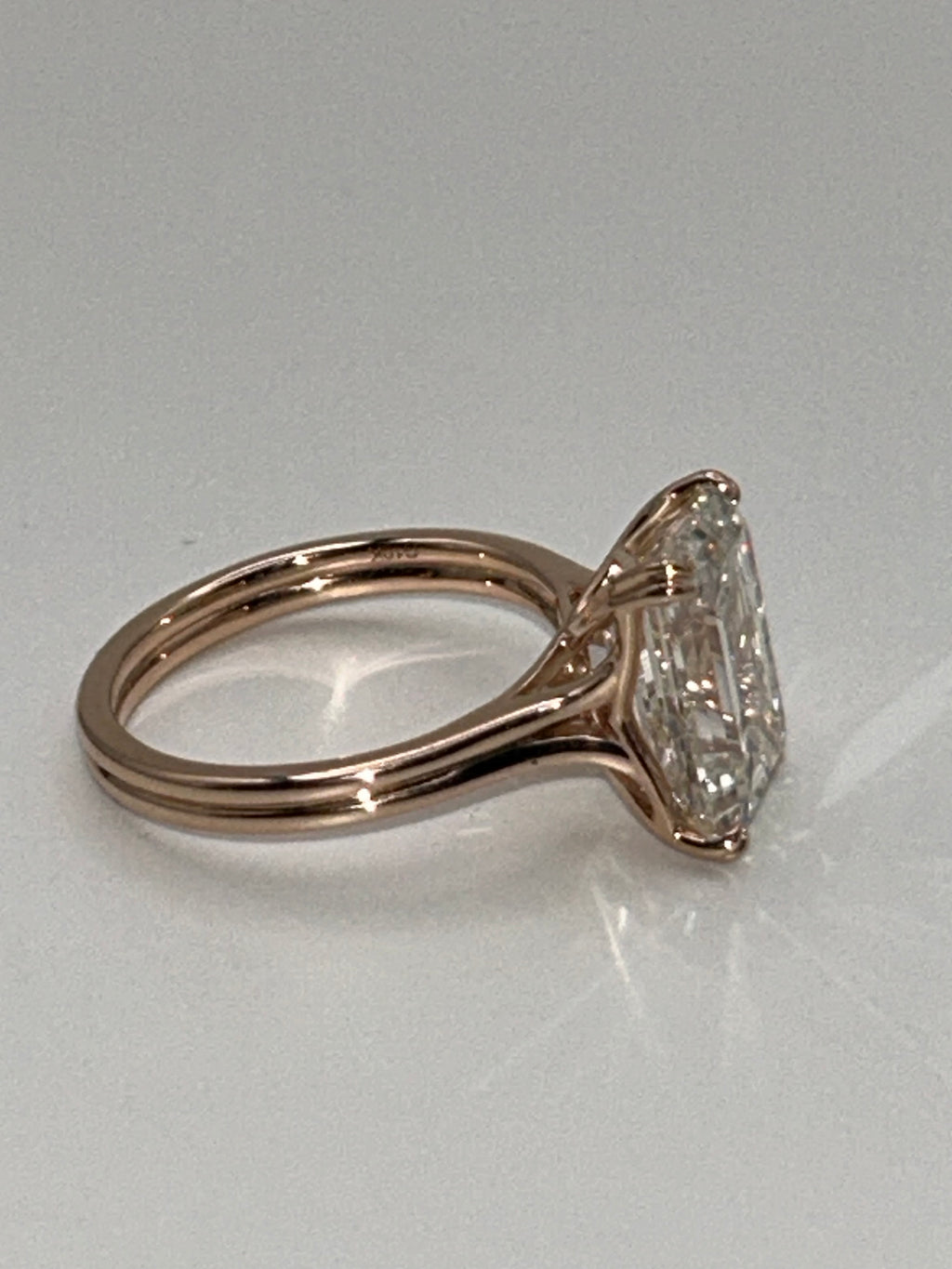 5.48 CT Emerald Cut Lab-Grown Diamond Ring