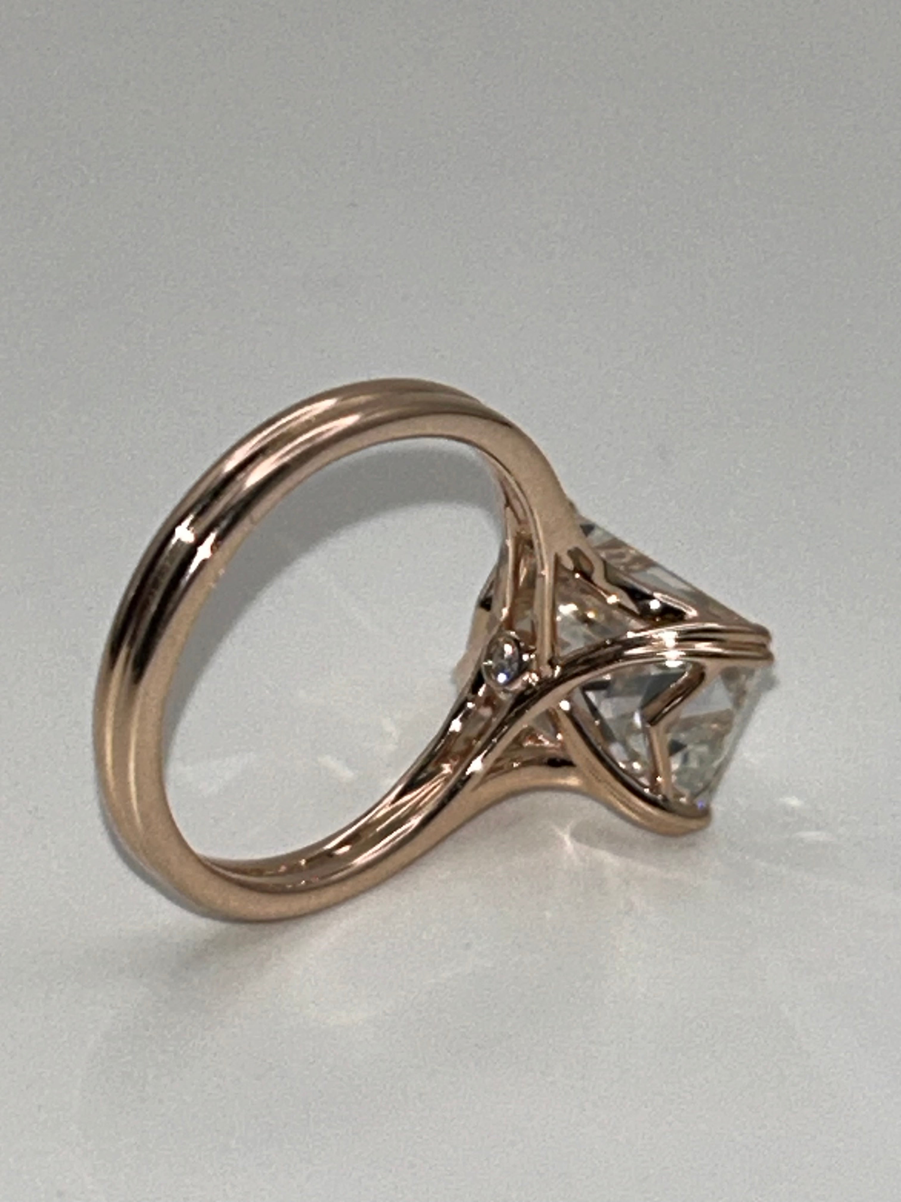 5.48 CT Emerald Cut Lab-Grown Diamond Ring