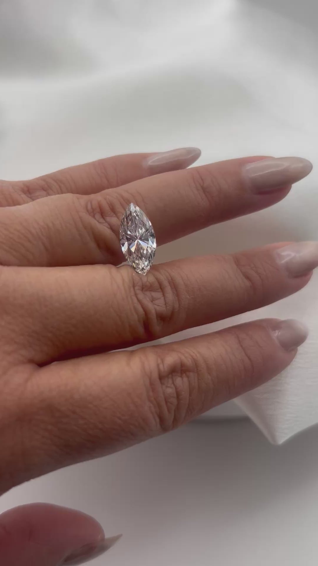 3.66 CT Marquise Brilliant Lab-Grown Diamond – F VS1, IGI Certified