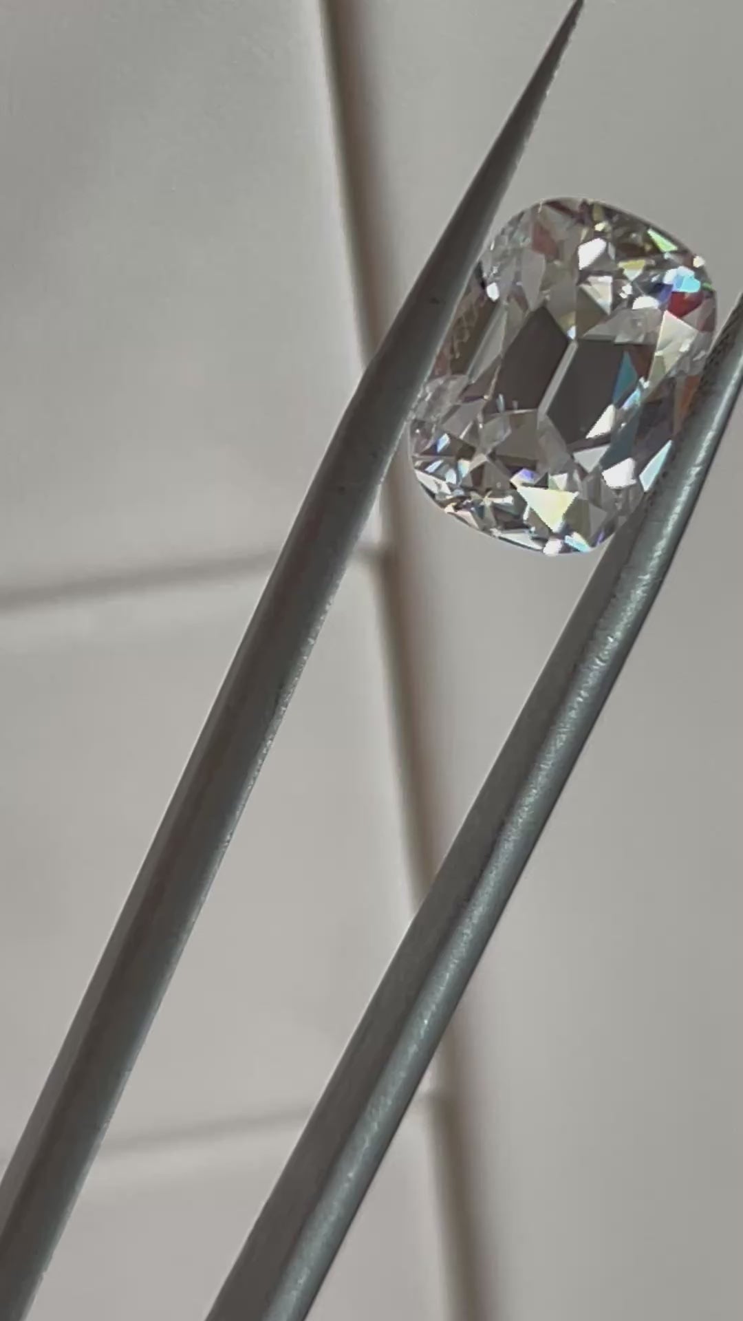 6 ct Old Mine Cut Moissanite | 9×12mm Colorless DEF